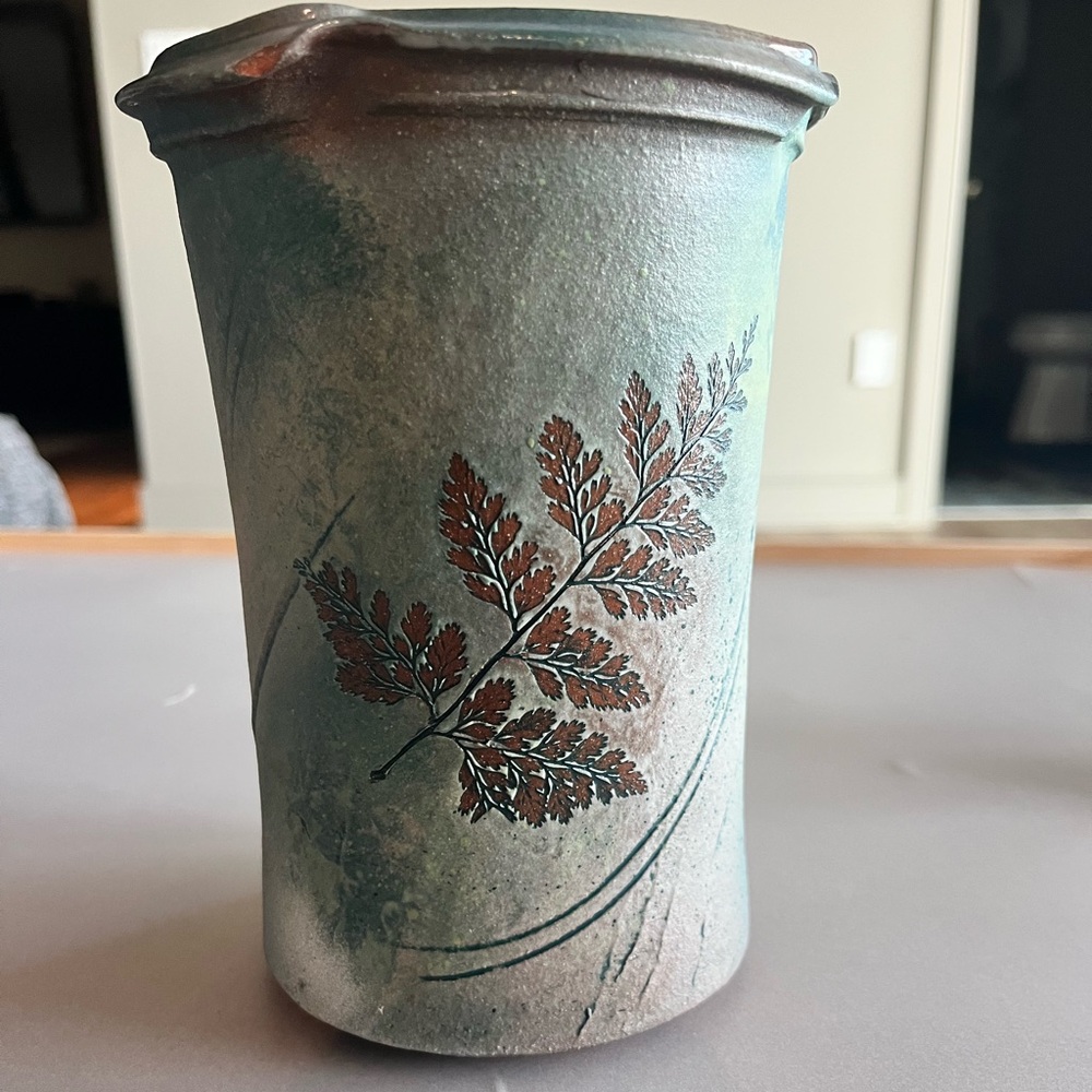 Steve dePerrot Handmade Kitchen Spoon Jar or Vase - Lititz, PA - Signed - Picture 2 of 7